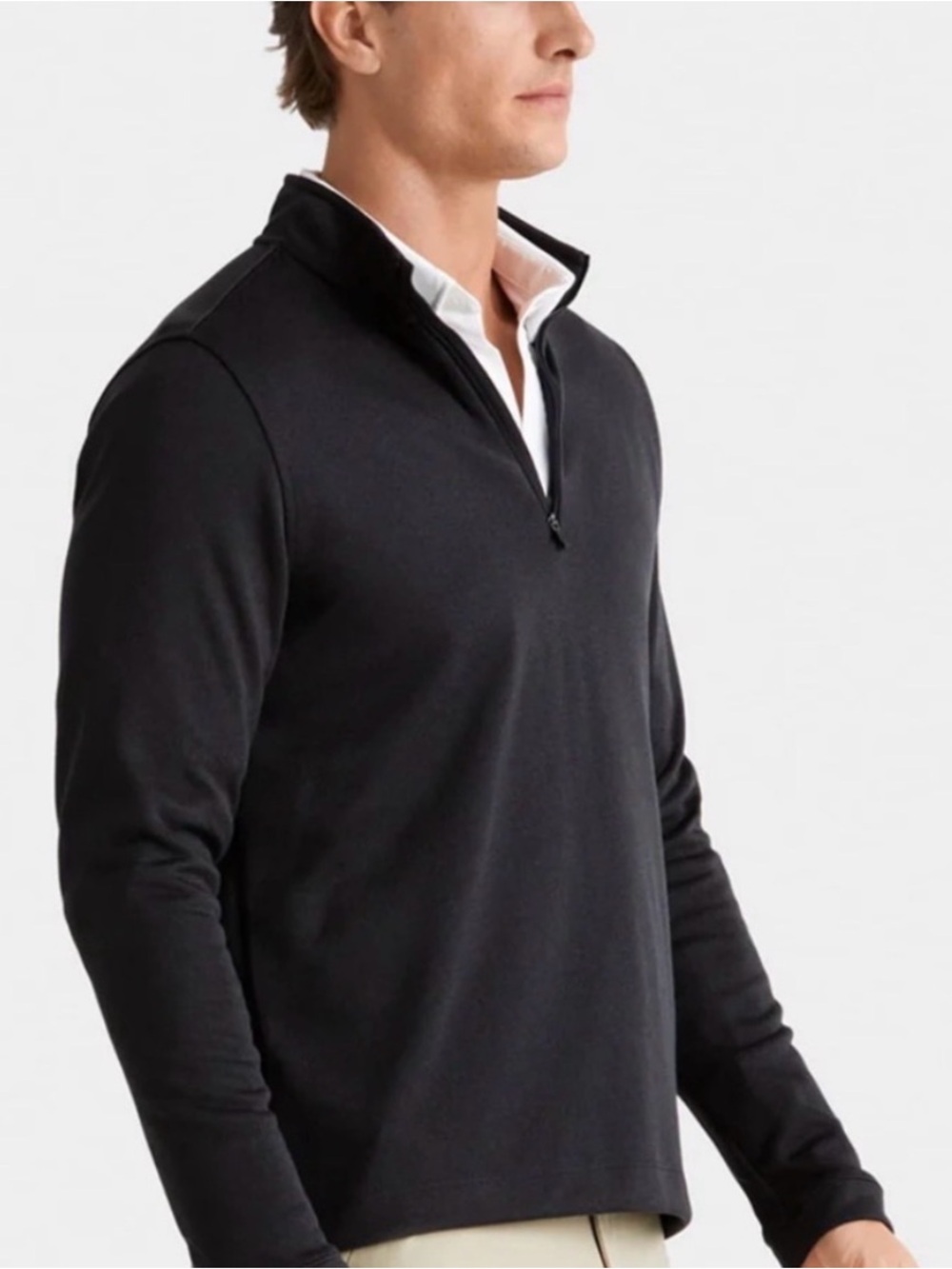 RHONE Black Commuter 1/4 zip Sweater  Size XL